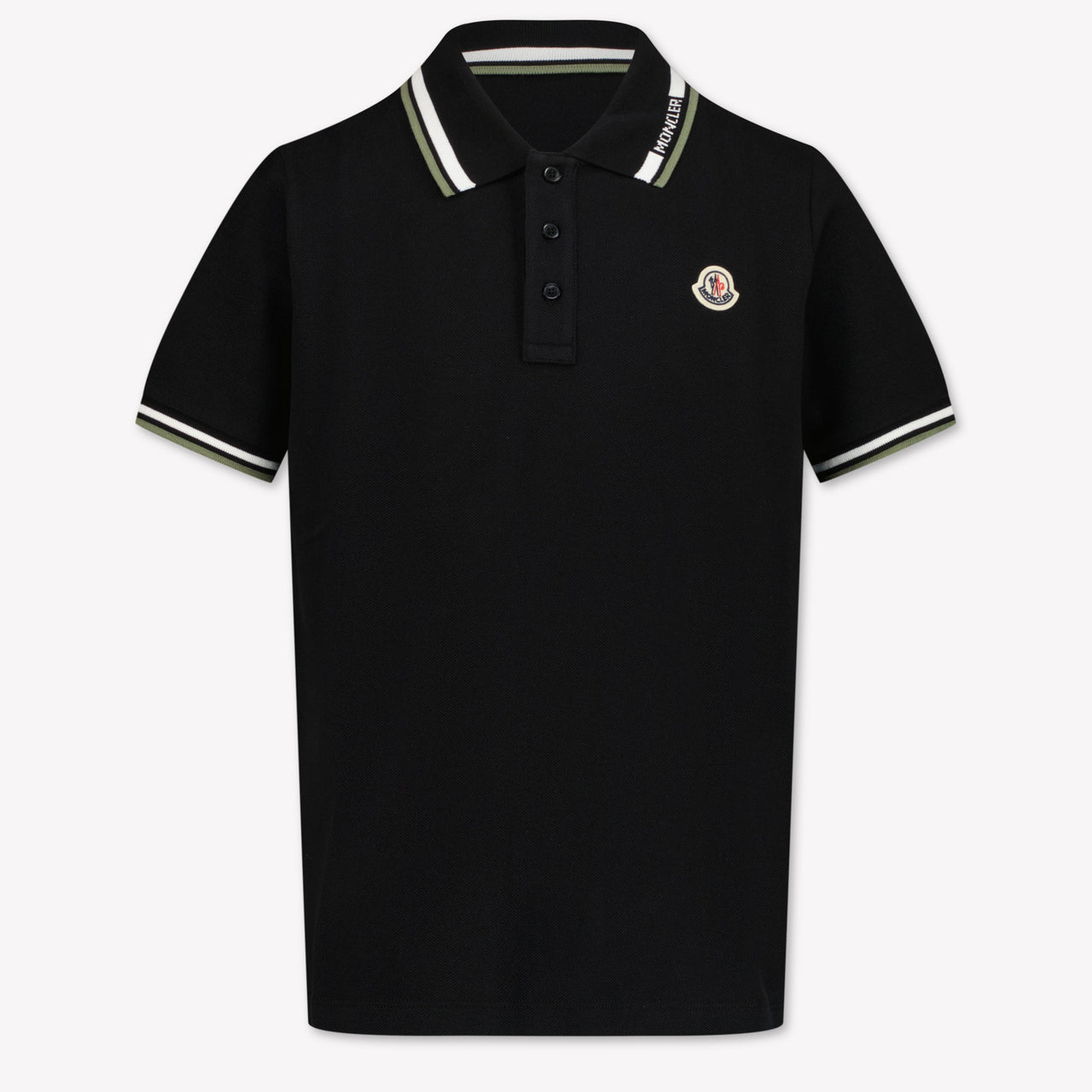 Moncler Kids Boys Polo  Black