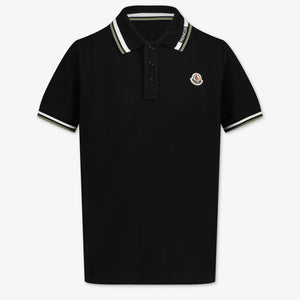 Moncler Kids Boys Polo  Black