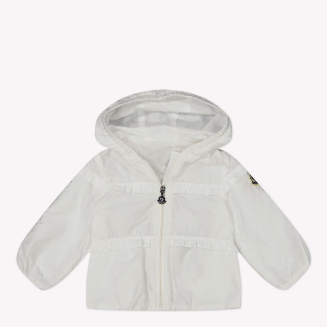 Moncler Hiti Baby Girls Summer Jacket In White