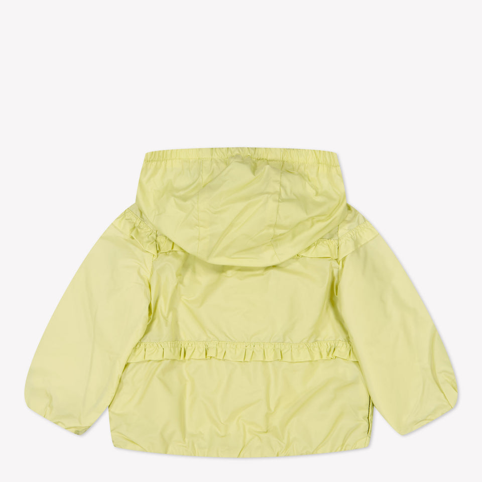 Moncler Hiti Baby Girls Summer Jacket In Lime