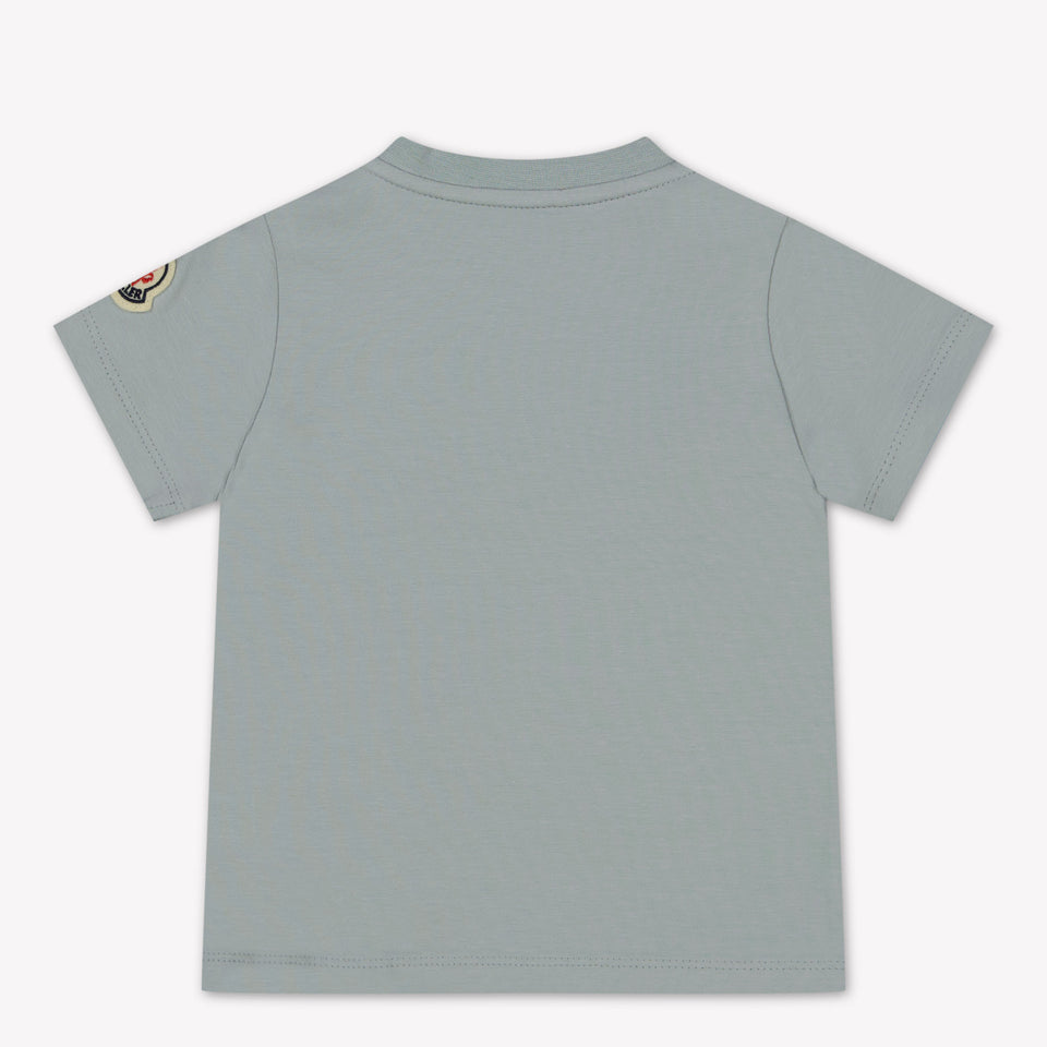 Moncler Baby Unisex T-shirt in Light Blue