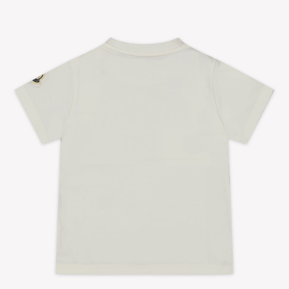 Moncler Baby Jongens T-Shirt In Wit