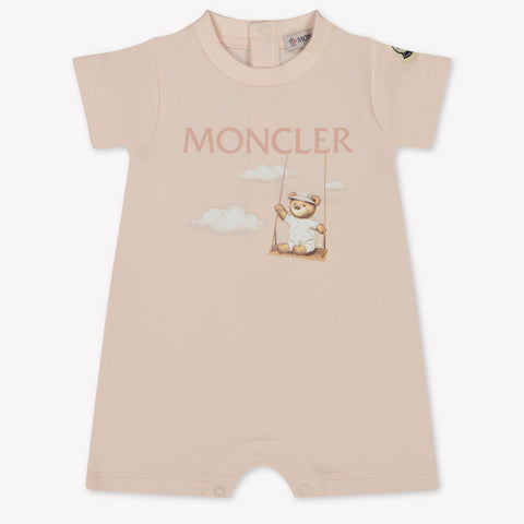 Moncler Baby girls Playsuit In Light Pink