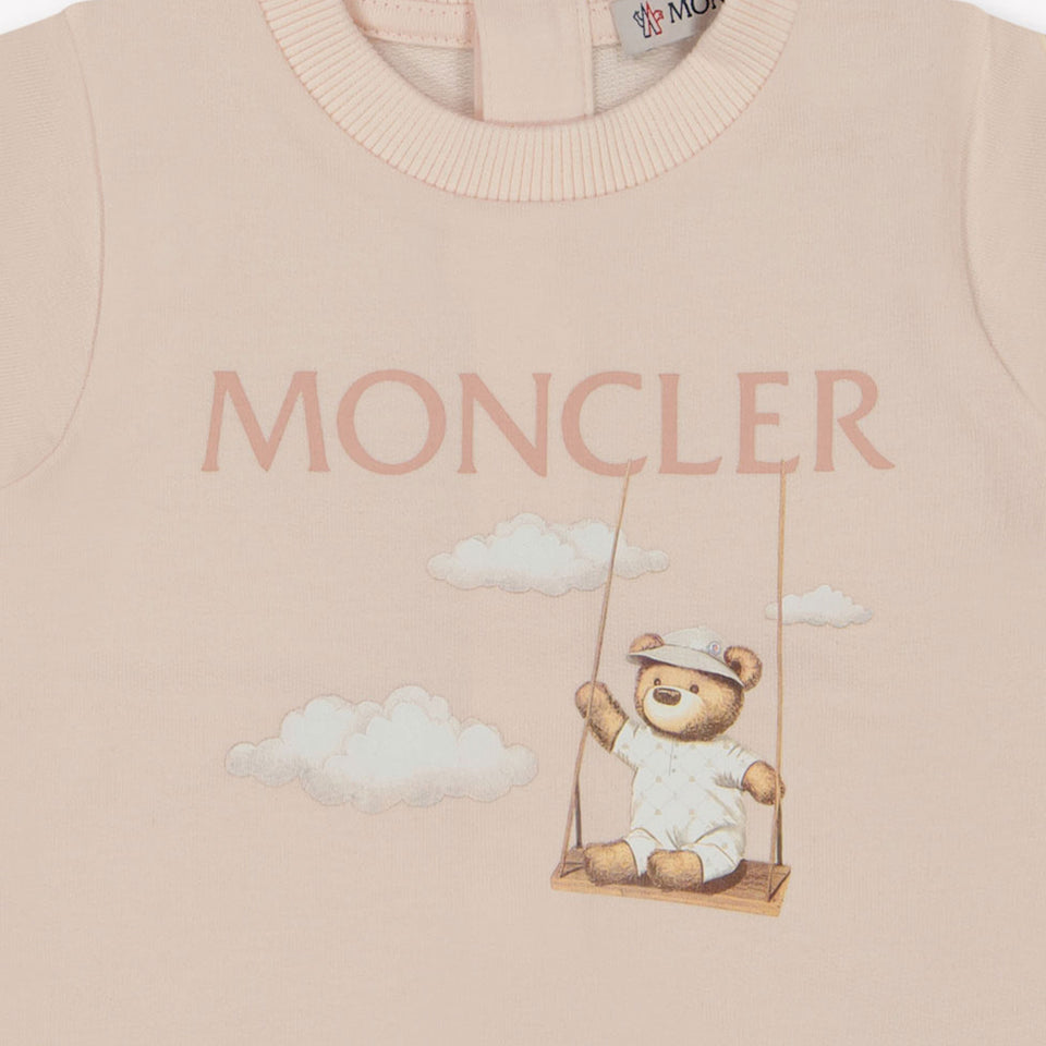 Moncler Baby girls Playsuit In Light Pink