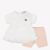 Moncler Baby girls set in Light Pink