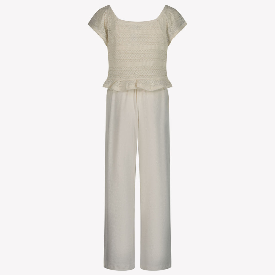 Mayoral Kinder Meisjes Jumpsuit In Off White