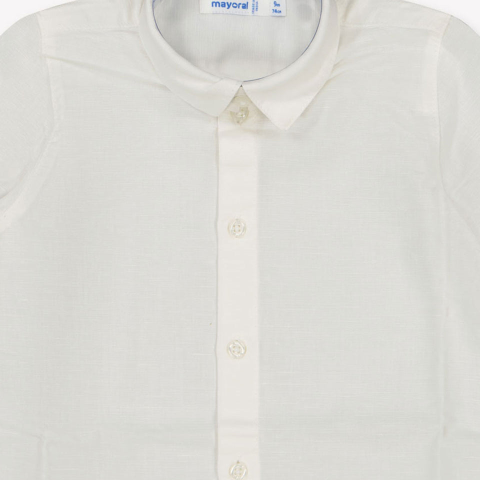 Mayoral Baby boys blouse in White