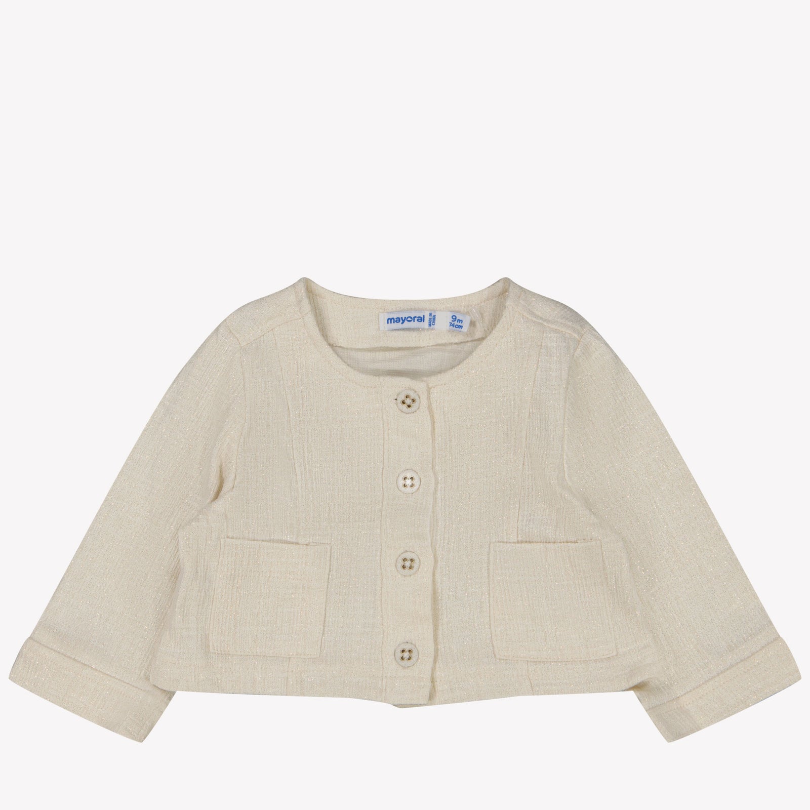 Mayoral Baby girls vest in Light Beige