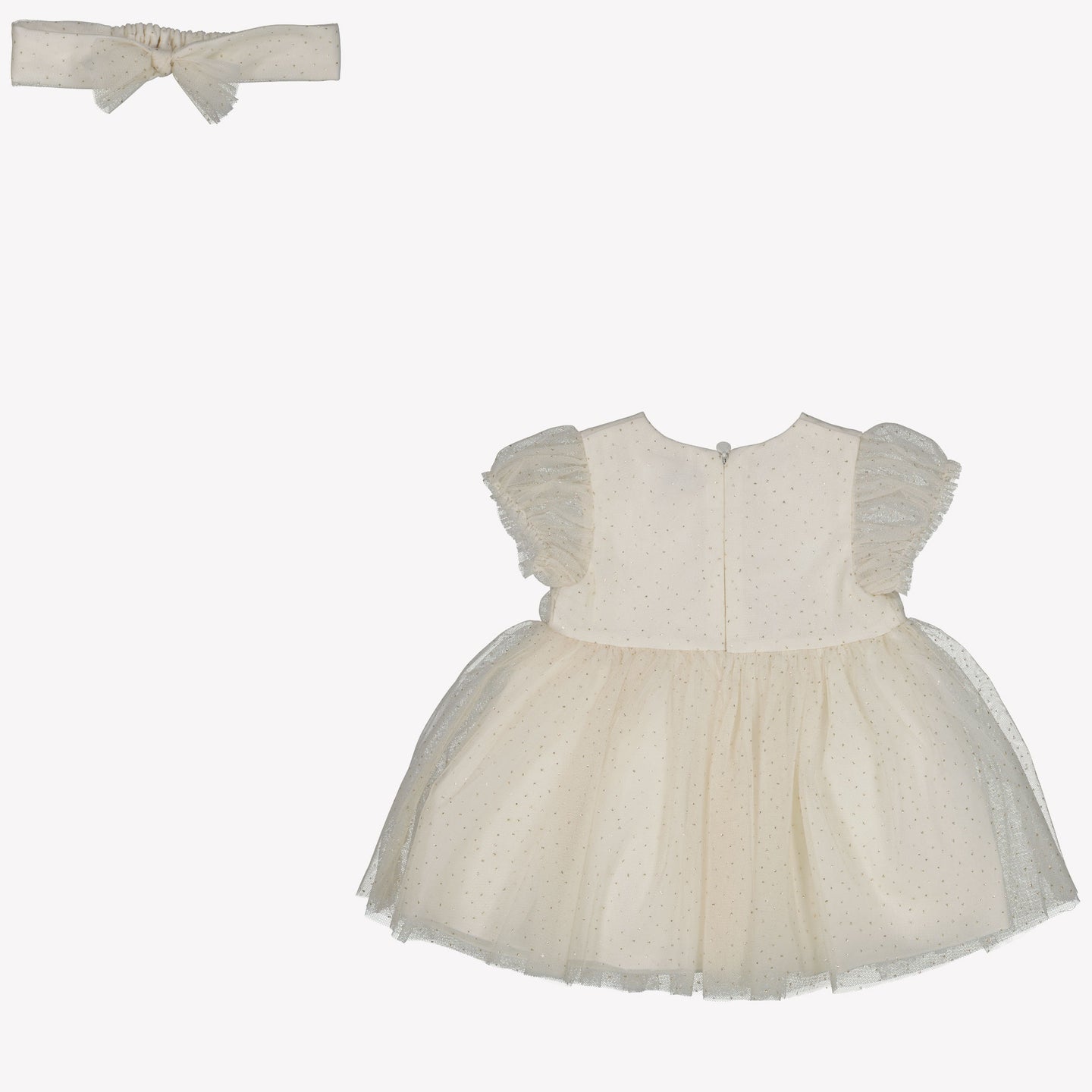 Mayoral Baby Girls Dress In OffWhite