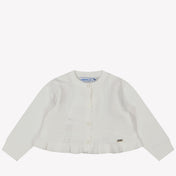 Mayoral Baby Meisjes Vest In Off White