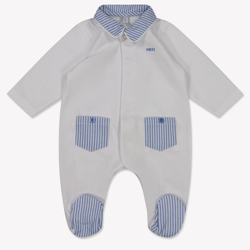 First Baby Jongens Boxpakje In Licht Blauw