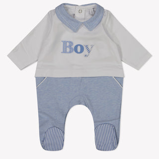 First Baby Jongens Boxpakje In Licht Blauw