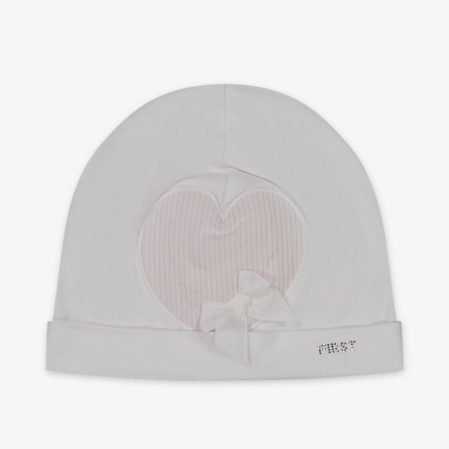First Baby Girls Hat  White