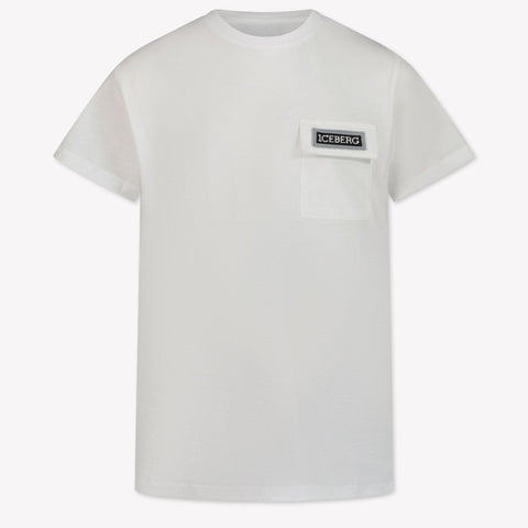 Iceberg Kinder Jongens T-Shirt In Wit