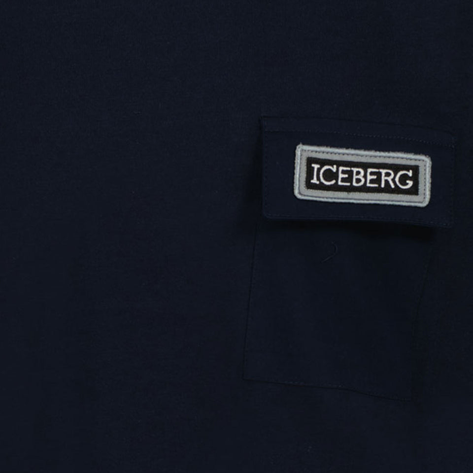 Iceberg Kinder Jongens T-Shirt In Navy