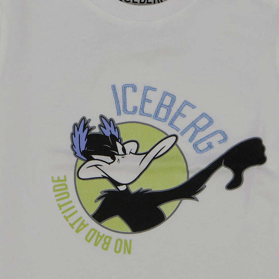 Iceberg Baby Jongens T-Shirt In Wit