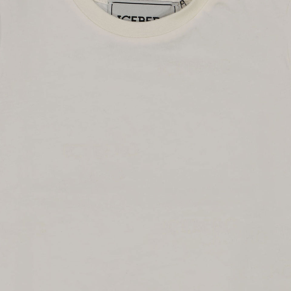 Iceberg Baby Jongens T-Shirt In Off White