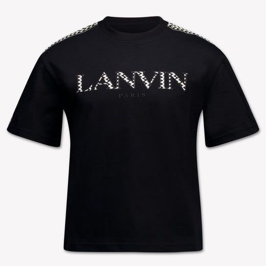 Lanvin Kinder Jongens T-Shirt In Zwart