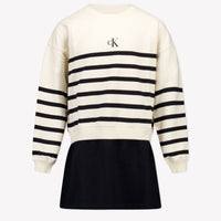 Calvin Klein Kinder Meisjes Jurk In Licht Beige