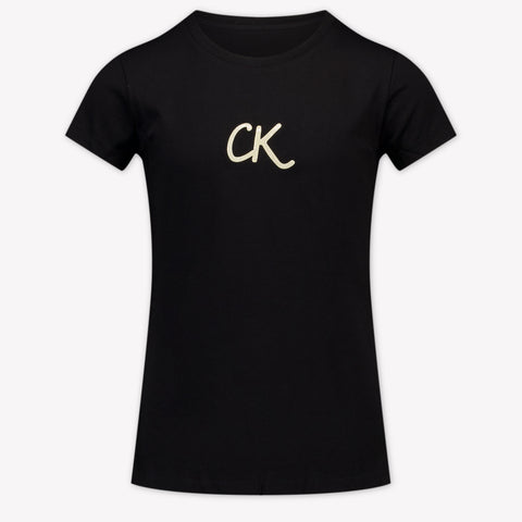 Calvin Klein Kids Girls  T-Shirt Black