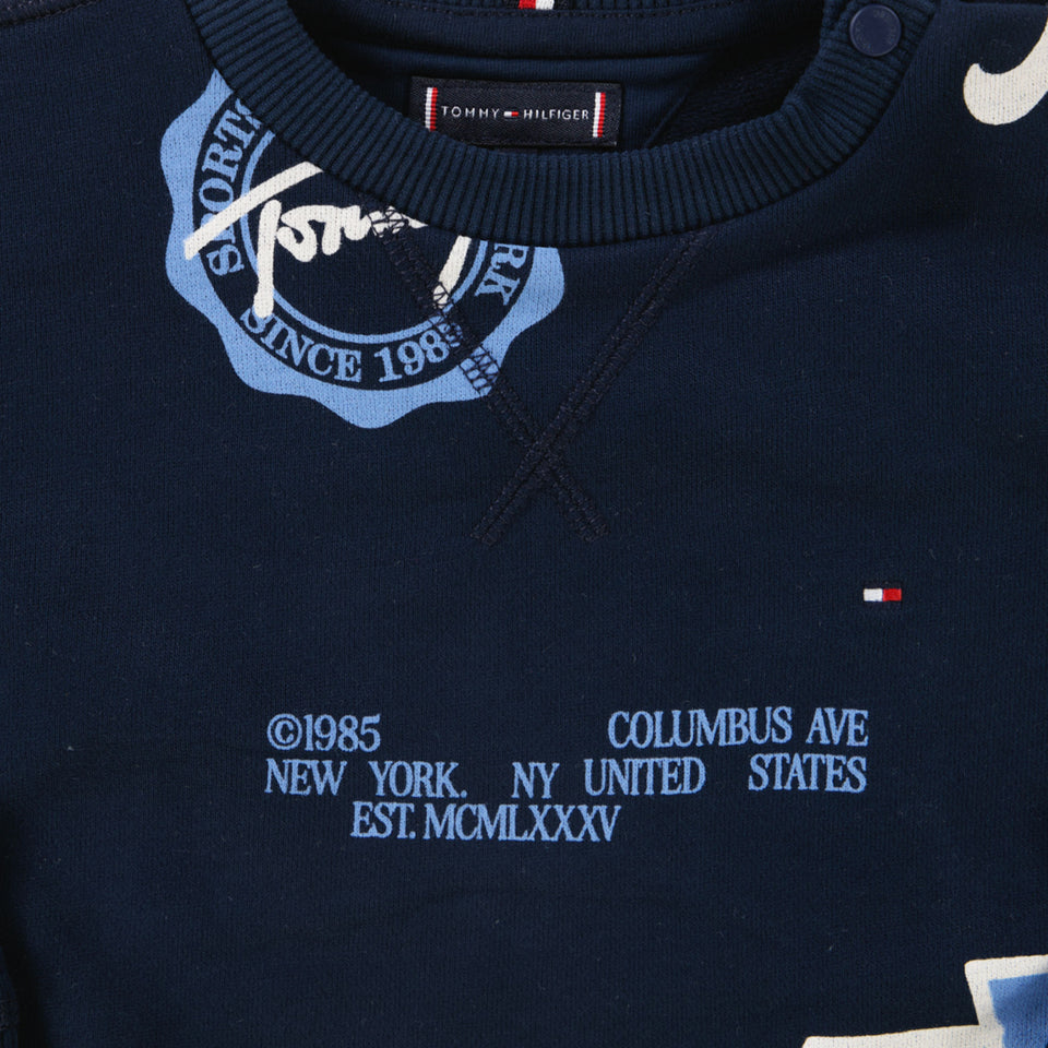 Tommy Hilfiger Baby Jongens Trui In Navy