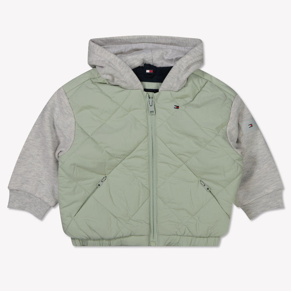 Tommy Hilfiger Baby Jongens Tussenjas In Licht Groen