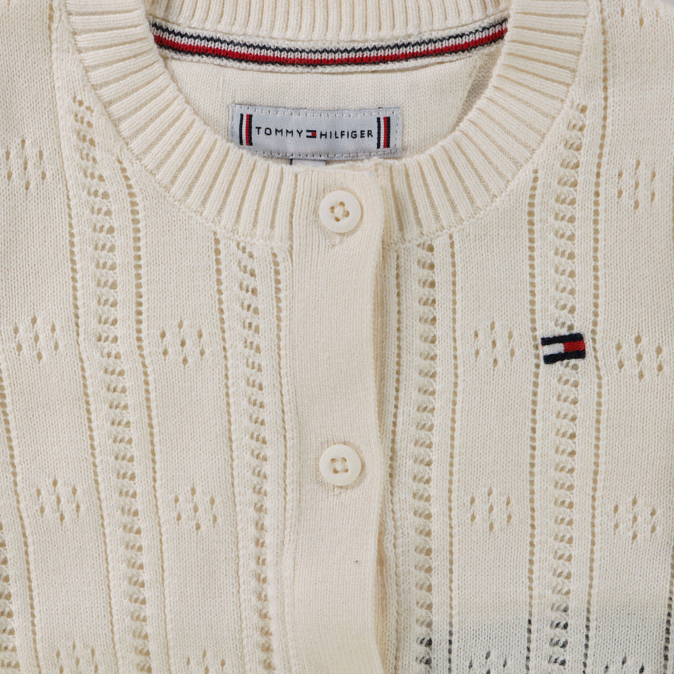 Tommy Hilfiger Baby Girls Vest  Cream
