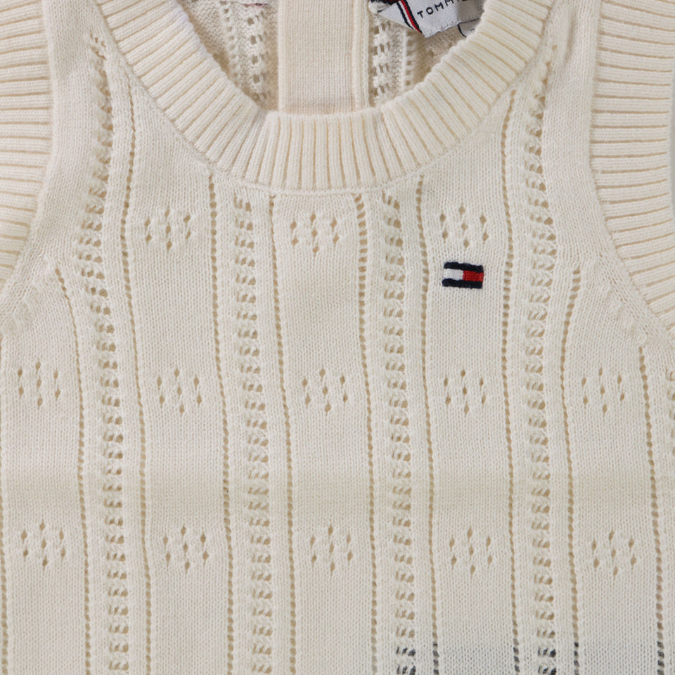 Tommy Hilfiger Baby Girls Sweater  Cream