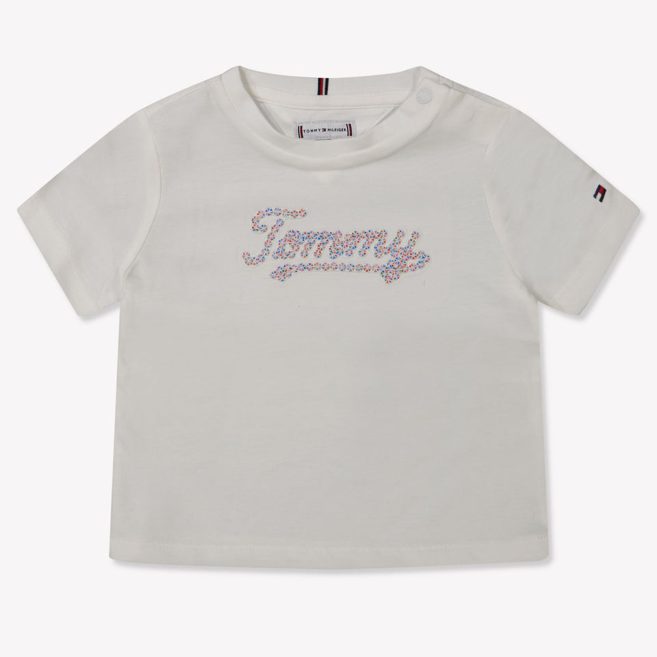 Tommy Hilfiger Baby Meisjes T-Shirt In Wit