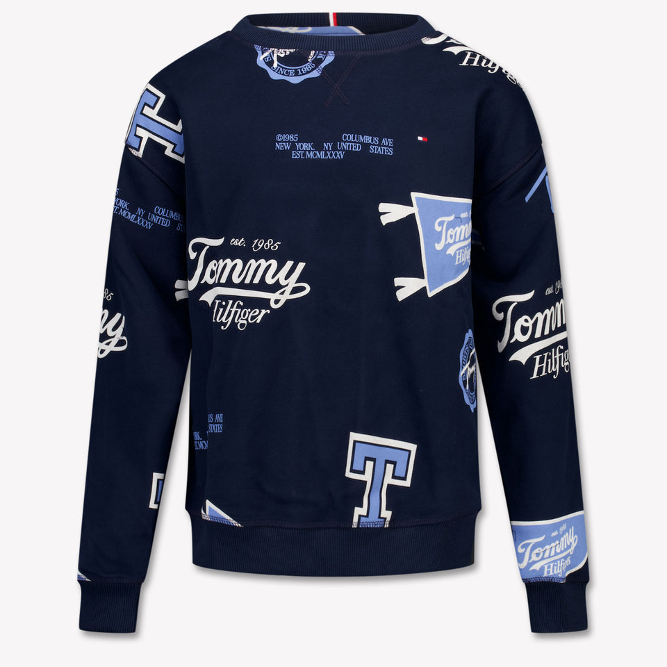 Tommy Hilfiger Kinder Jongens Trui In Navy