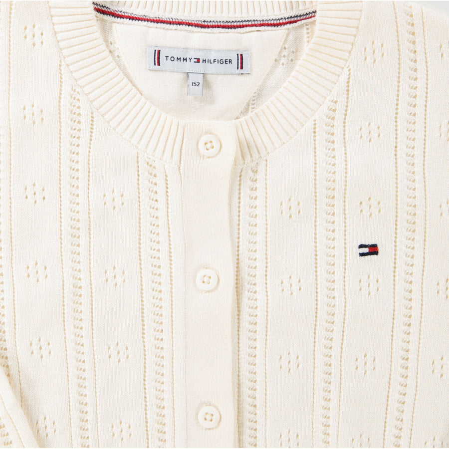 Tommy Hilfiger Kinder Meisjes Vest In Creme