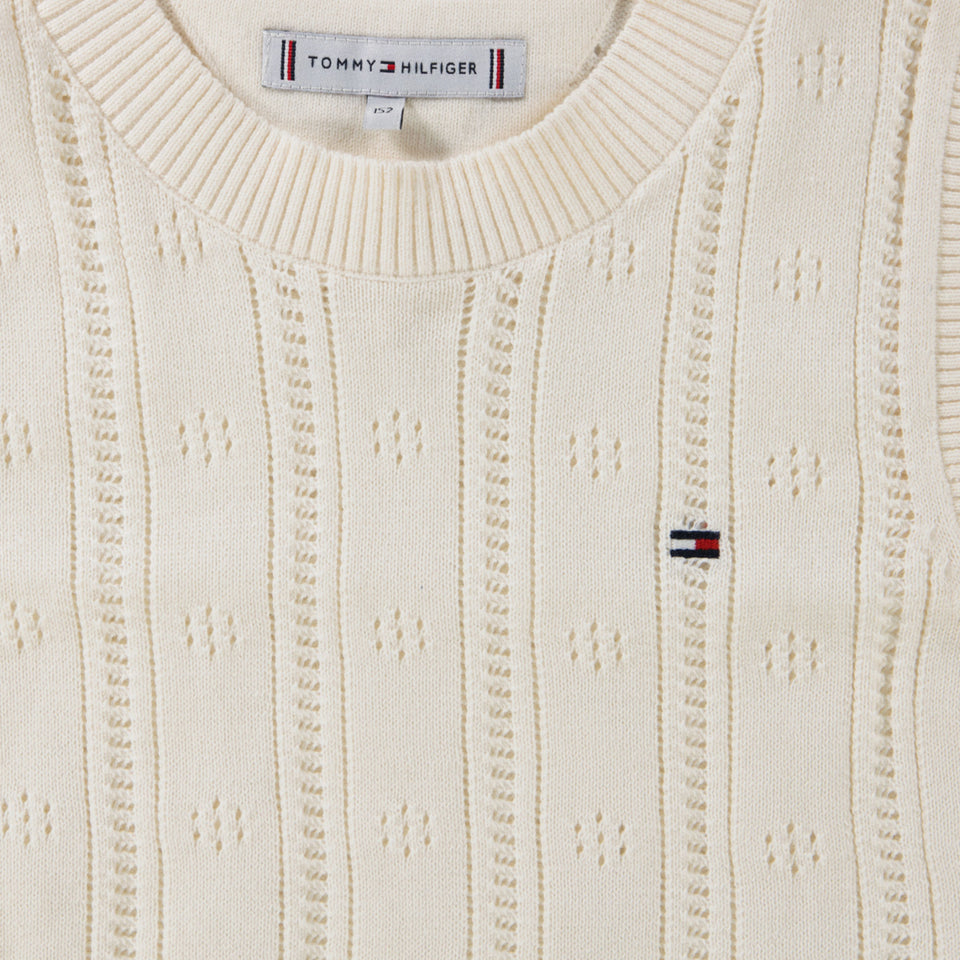 Tommy Hilfiger Kids Girls Vest  Cream