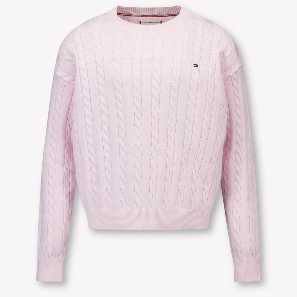 Tommy Hilfiger Kinder Meisjes Trui In Licht Roze