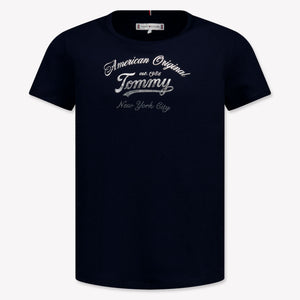 Tommy Hilfiger Kids Girls  T-Shirt Navy