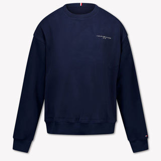 Tommy Hilfiger Kinder Unisex Trui In Navy