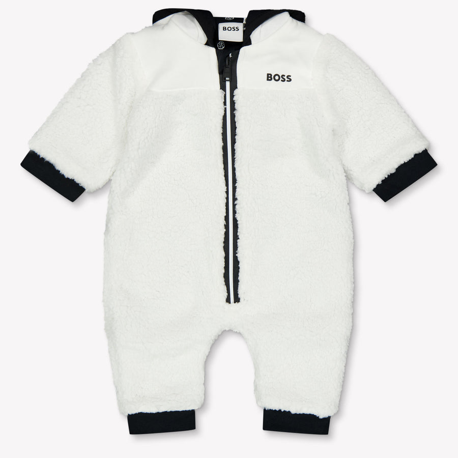 Boss Baby Boys Playsuit  White