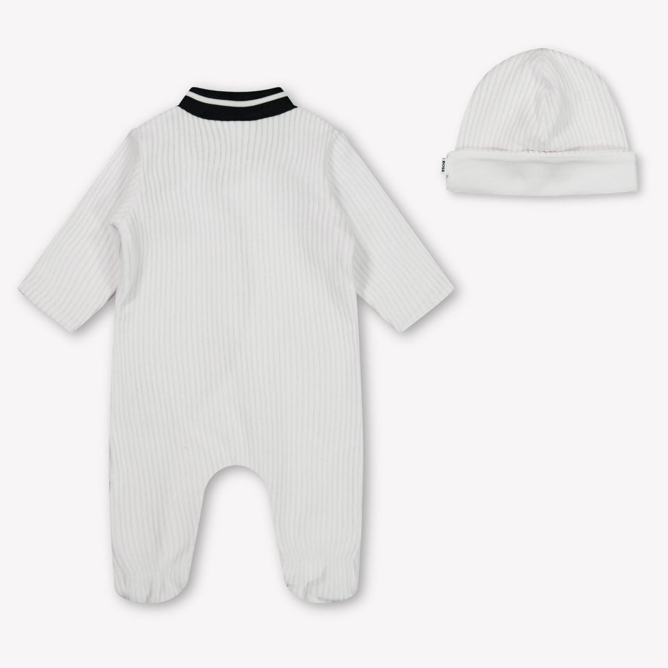 Boss Baby Boys Playsuit  White