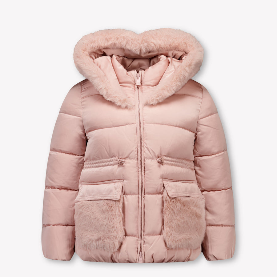 Abel & Lula Kinder Meisjes Winterjas In Licht Roze
