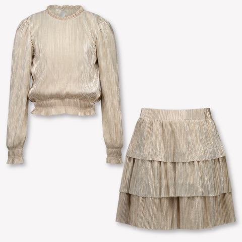 Abel & Lula Kids Girls Set  Beige