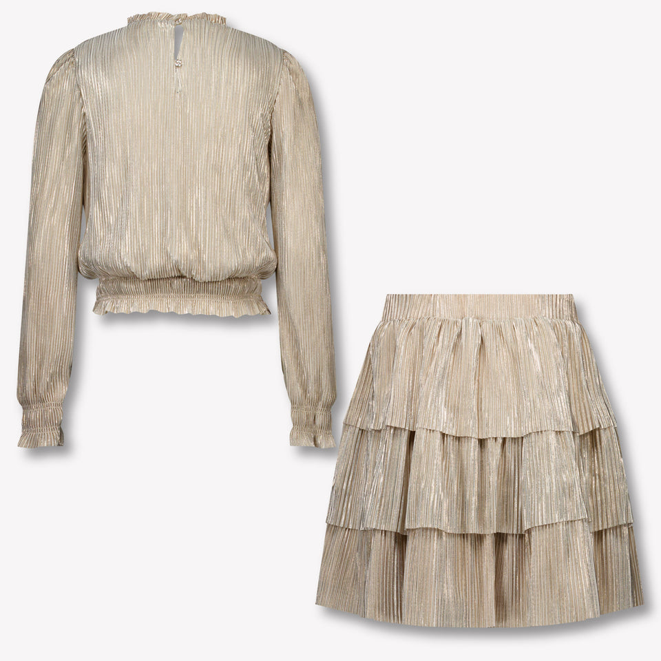 Abel & Lula Kids Girls Set  Beige