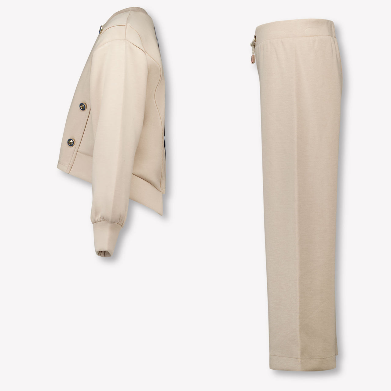 Abel & Lula Kinder Meisjes Joggingpak In Beige