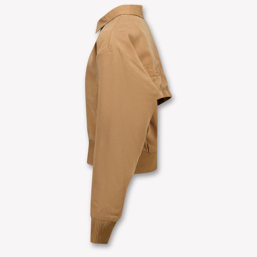 Lanvin Kids Girls Cardigan In Camel