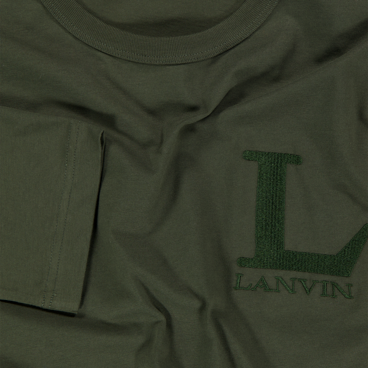 Lanvin Kids Boys T-Shirt In Army