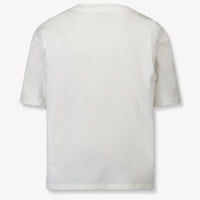 Lanvin Kids Unisex T-Shirt In OffWhite
