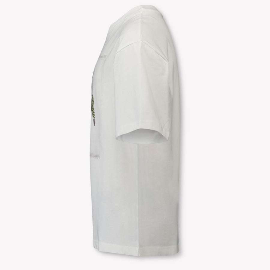Lanvin Kids Unisex T-Shirt In OffWhite