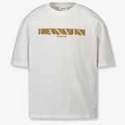 Lanvin Kinder Unisex T-Shirt In Off White