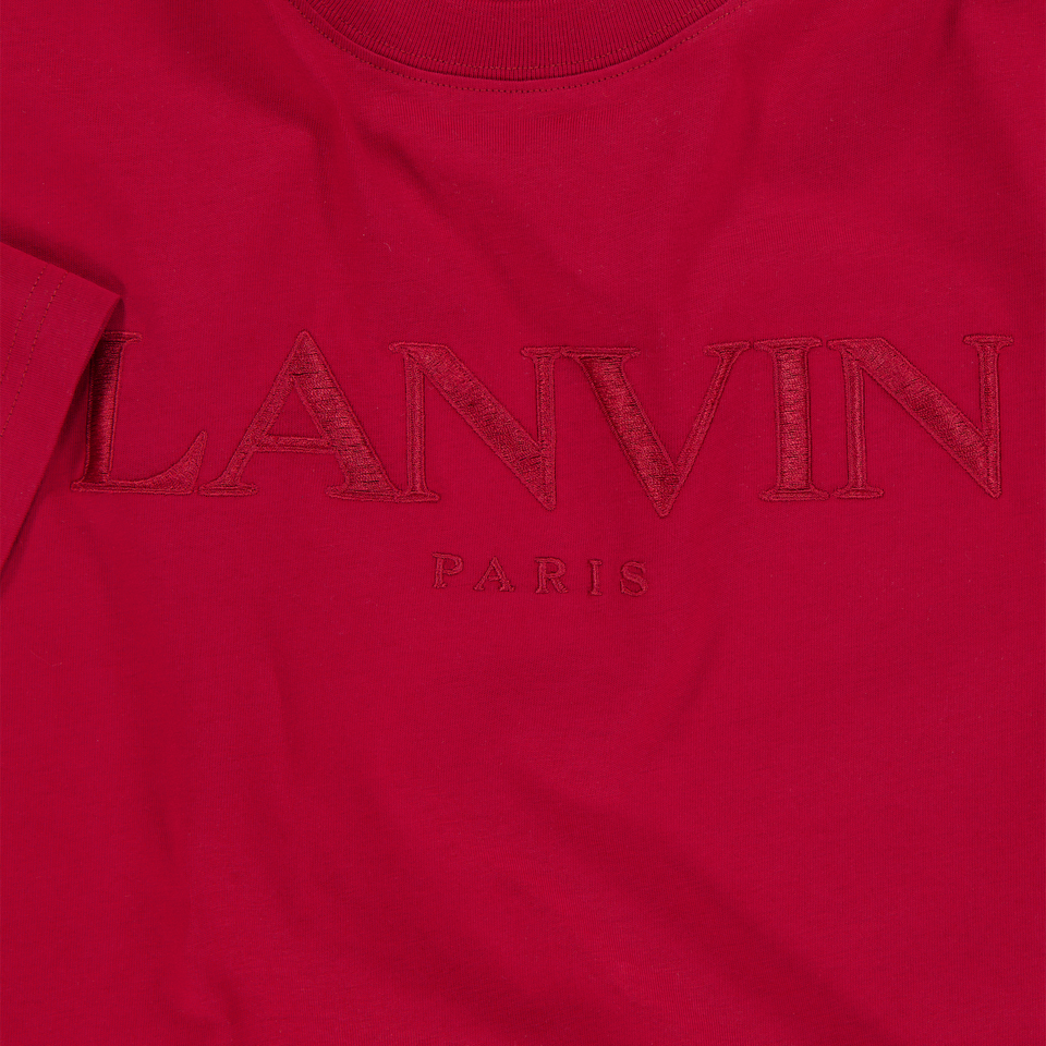Lanvin Kinder Unisex T-Shirt In Rood