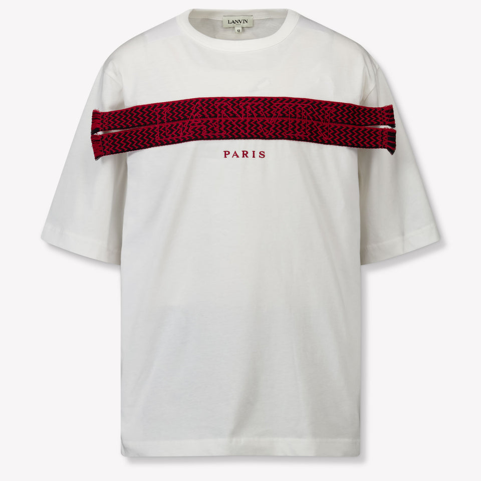 Lanvin Kinder Unisex T-Shirt In Off White