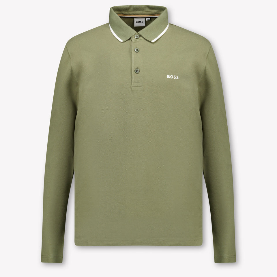 Boss Kids Boys Polo  Army