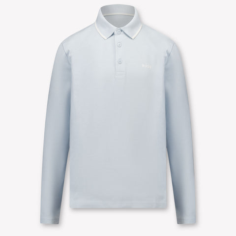 Boss Kinder Jongens Polo In Licht Blauw